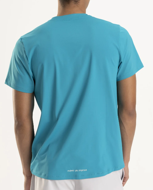 MEN'S PADEL POLO PRO - CAPRI BLUE