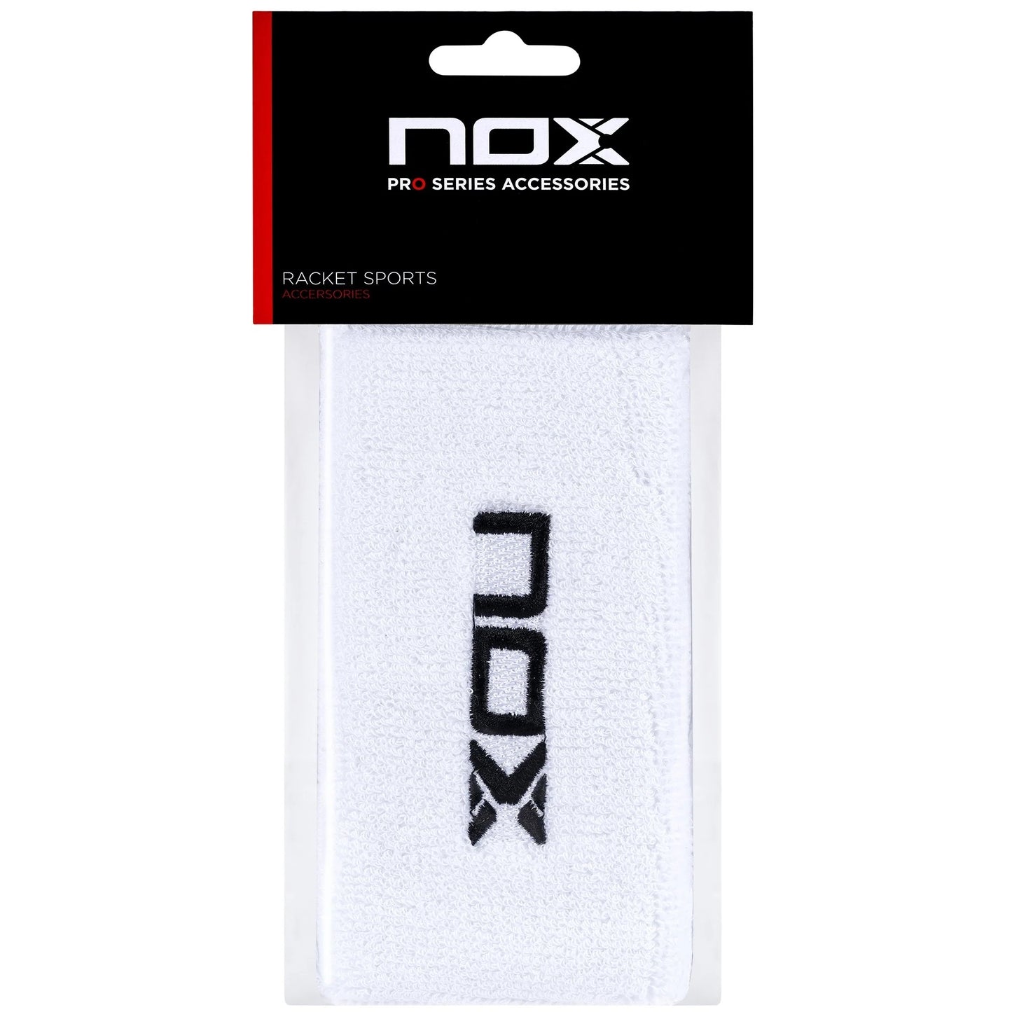 NOX long sport wristbands white/black