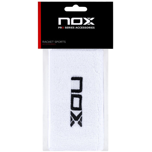 NOX long sport wristbands white/black