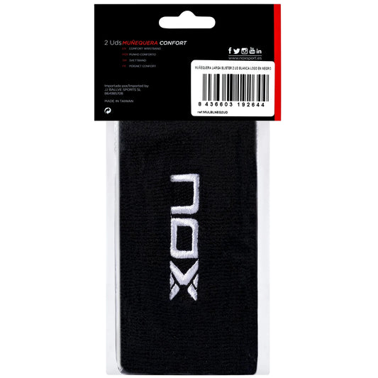 Kopie van NOX long sport wristbands black/white