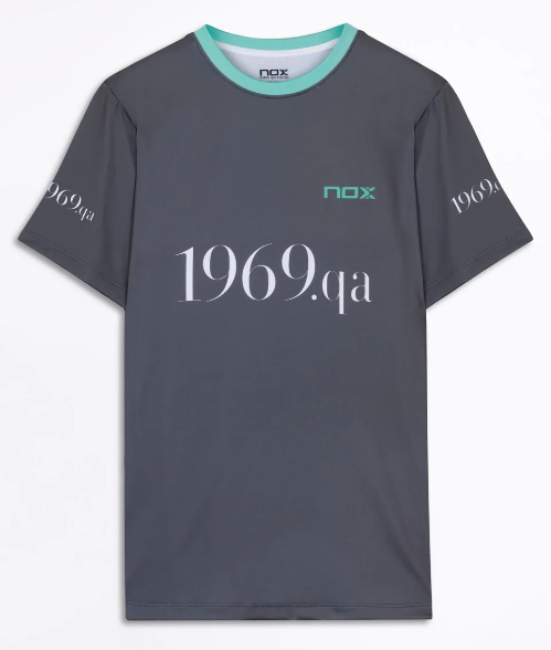 Camiseta de Pádel Oficial de Agustín Tapia 2022/23 - Gris Oscuro