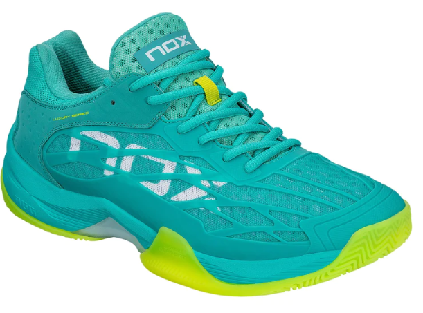 AT10 Lux Padel Schoenen - Turquoise/Lime