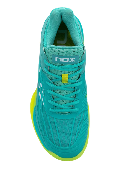 AT10 Lux Padel Schoenen - Turquoise/Lime