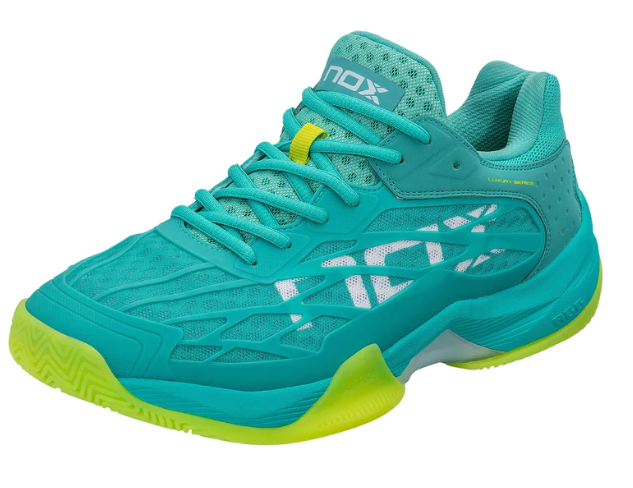 AT10 Lux Padel Schoenen - Turquoise/Lime