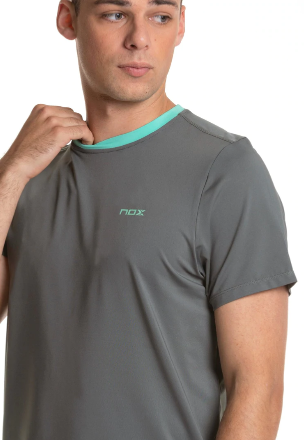 MEN'S PADEL T-SHIRT PRO - REGULAR DARK GREY